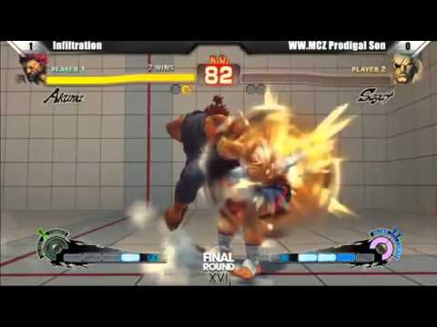 Grand Final - Infiltration (Akuma) vs. Ryan Hart (Sagat) (p2/2) - FR16