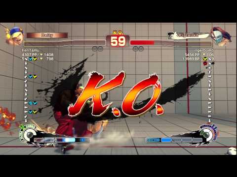 SSF4 AE Ver. 2012: FenTamu [Yun] vs. rigerbomb [Vega] - PSN Ranked Matches