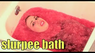 SLURPEE BATH!