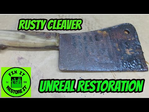 Antique Meat Cleaver Restoration