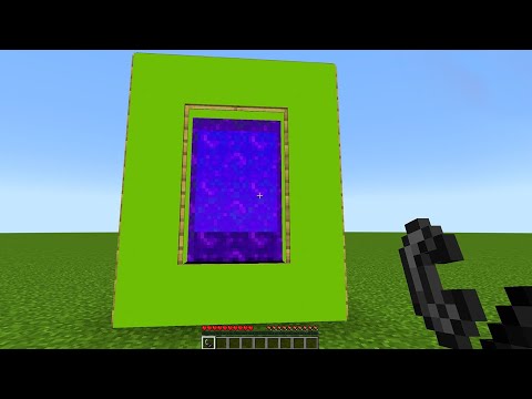 Pat - GREEN NETHER PORTAL in Minecraft #Shorts