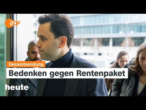 heute 19:00 Uhr vom 01.12.2025 Deutsches Rentenpaket, Diplomatie für Friedensplan und Welt-Aids-Tag