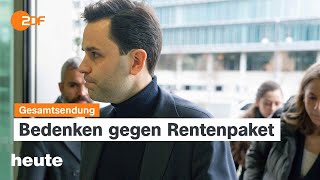 heute 19:00 Uhr vom 01.12.2025 Deutsches Rentenpaket, Diplomatie für F