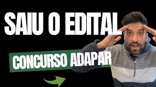 [NOTICE RELEASED] ADAPAR COMPETITION: ANALYZE THE COMPLETE NOTICE IN 10 MINUTES