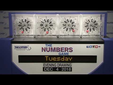 Evening Numbers Game Drawing: Tuesday, December 4, 2018