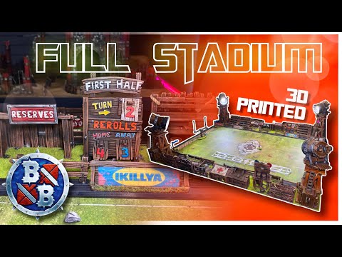 How To Build a Bloodbowl Stadium, And the Word Warhammer for Dramatic Effect