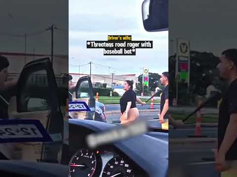 Road Rager Smashes Driver's Back Window