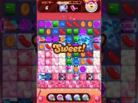 Candy Crush Saga | LEGENDARY Level 619 |  Walkthrough 🍭 | Fails & Wins | ASMR No Commentary Gameplay