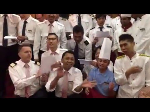 Farewell on MV Athena