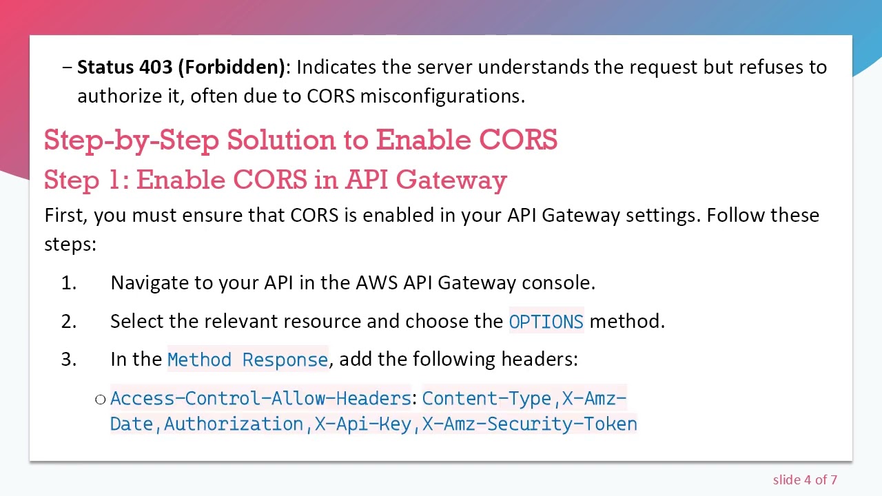 Solving CORS Issues with AWS Lambda and API Gateway