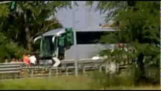 preview picture of video 'Pullman tampona camion S.S. 309 Romea. Marghera Venezia'