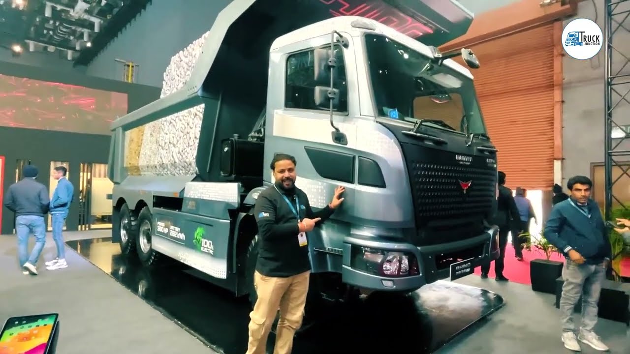 Rhino 2838 EV, A High Performance Electric Tipper Truck, Launched at Bharat Mobility Auto Expo 2025