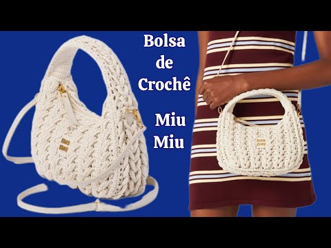 BOLSA DE CROCHÊ #MIU_MIU  NOVO MODELO #DIY