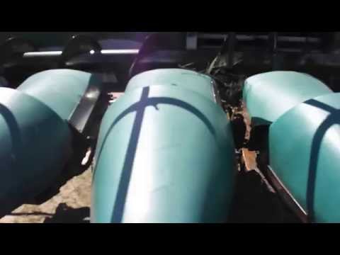 CP0740 1995 12 row 30" John Deere 1293 cornheader with down corn pickup reel