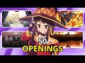 ANIME OPENING QUIZ - 50 Openings [VERY EASY - VERY HARD]