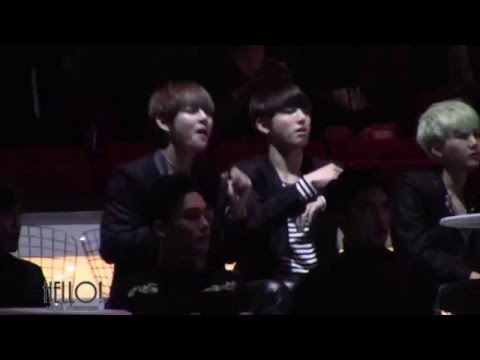 151202 MAMA BTS V & JungKook watching BigBang Performance