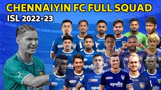 Chennaiyin Fc Full Squad For ISL 2022-23 | Chennaiyin Fc Full Squad List 2022-23 | ISL 2022-23