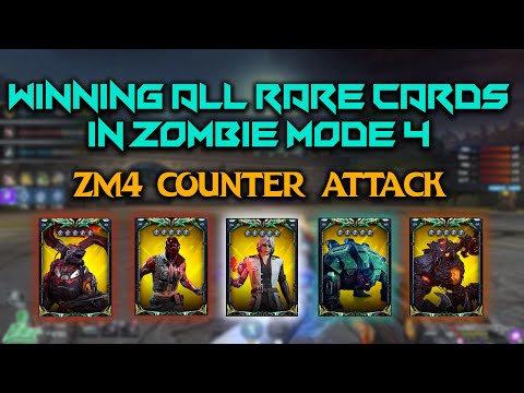Crossfire West : winning all the rare cards in zombie mode (5 star) - ZM4 Counter attack
