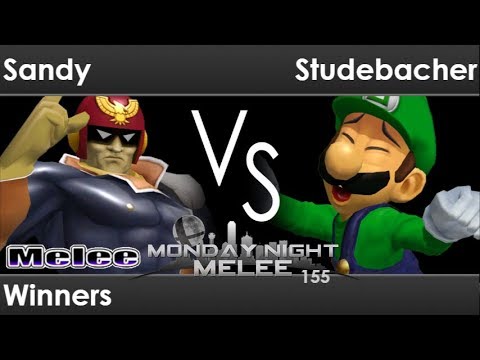 MNM 155 - Sandy (C Falcon) vs TLOC | Studebacher Hoch (Luigi) Winners - Melee