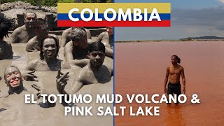 FLOATING in an ACTIVE VOLCANO & PINKEST SALT LAKE| El Totumo & Salinas de Galerazamba| Cartagena