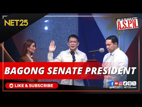 Sen. Zubiri, nagbitiw bilang Senate President; Sen. Escudero, naihalal naman sa pwesto ASPN