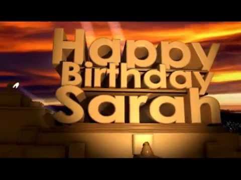 Happy Birthday Sarah