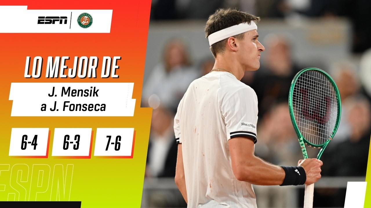 MENSIK FRENÓ A FONSECA EN SETS CORRIDOS Y SE METIÓ EN LA SEMIFINAL DE ROLAND GARROS | RESUMEN