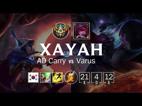 Xayah AD Carry vs Varus - KR Challenger Patch 8.7