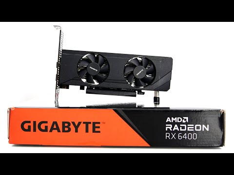 Gigabyte Radeon RX 6400 D6 LOW PROFILE Unboxing & tested in 7 games