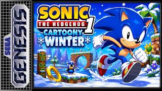 Sonic 1 Cartoony Winter | Sonic the Hedgehog Romhack [Genesis]