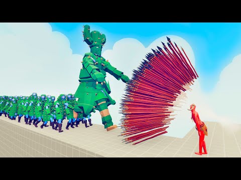CACTUS GIANT + 100x CACTUSES vs GODS | TABS Totally Accurate Battle Simulator