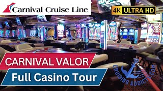 Cruise Ship Casinos - Tour and Walkthrough of the Shogun Casino on Cruise Ship Carnival Valor