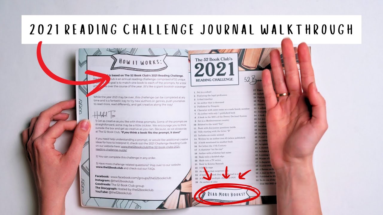 The 52 Book Club | 2021 Reading Challenge Journal Walkthrough