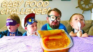 Baby Food Challenge! Family Taste Test Gross Flavors! / The Beach House