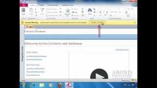 Using Access 2010 - Open a Database File