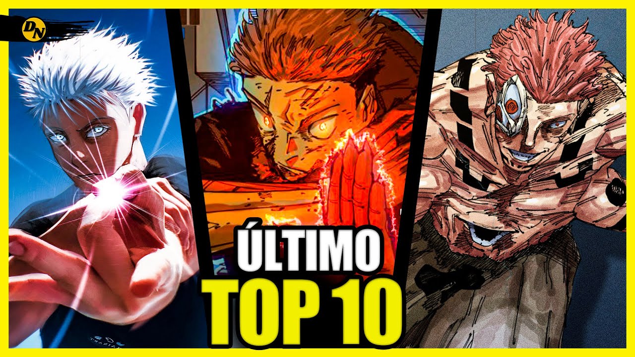 TOP 10 FEITICEIROS DE JUJUTSU KAISEN - ÚLTIMO RANKING