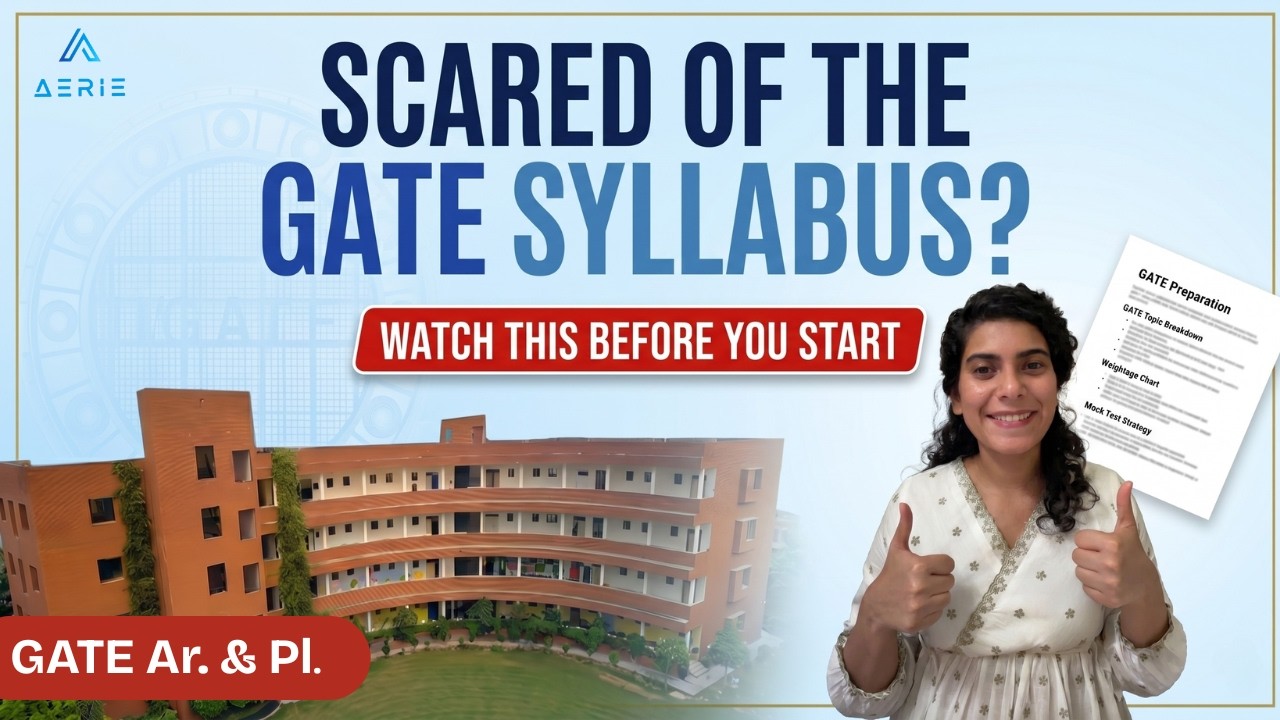 Everything in GATE's Architecture & Planning Syllabus