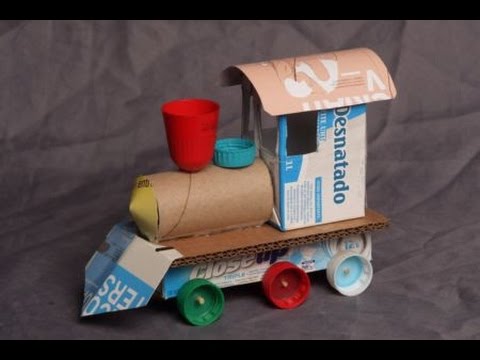 (DIY) How to make a toy in 1 minute with recycled material (very simple)