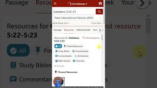 Jody from Bible Gateway demonstrates how to pin your most frequently used Study Resources