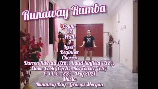 Runaway Rumba -Line Dance (Darren Tubridy ,David Sinfield ,Elaine Cook ,Rob Fowler &amp; I.C.E)-May 2021