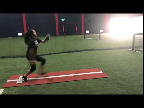 Side View of Pitching