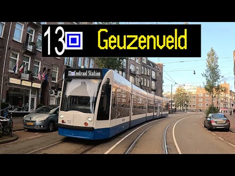 GVB Amsterdam Tram Lijn 13: Havenstraat - Centraal Station - Geuzenveld