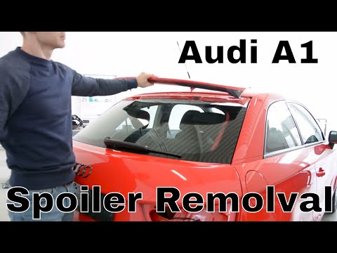 Audi A1 Spoiler removal