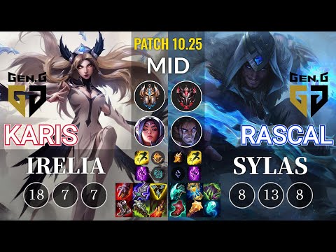 GEN Karis Irelia vs GEN Rascal Sylas Mid - KR Patch 10.25