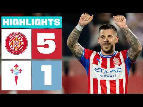 GIRONA FC 5 - 1 CELTA FORTUNA | RESUMEN LALIGA HYPERMOTION