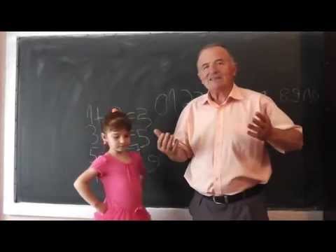 Lectia 241 - Bubu si Maria (4 ani si 5 luni) la lectia de matematica - Numere, Adunari - Gradinita