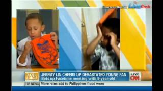 (2012-08-09) Jeremy Lin Knicks Little Fan Naim & Dad on CNN /林書豪的尼克小粉絲上CNN
