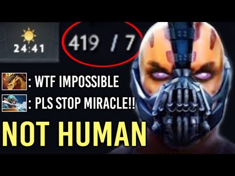 WTF 420 LAST HITS IN 24 MIN!!! MIRACLE- ANTI-MAGE GOD WORLD RECORD DOTA 2
