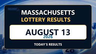 Massachusetts Lottery Results Today – August 13, 2026 #masslottery #MassachusettsLottery