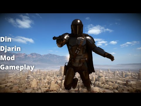 Star Wars Battlefront II - Din Djarin Mod Gameplay (Battlefront 2022)